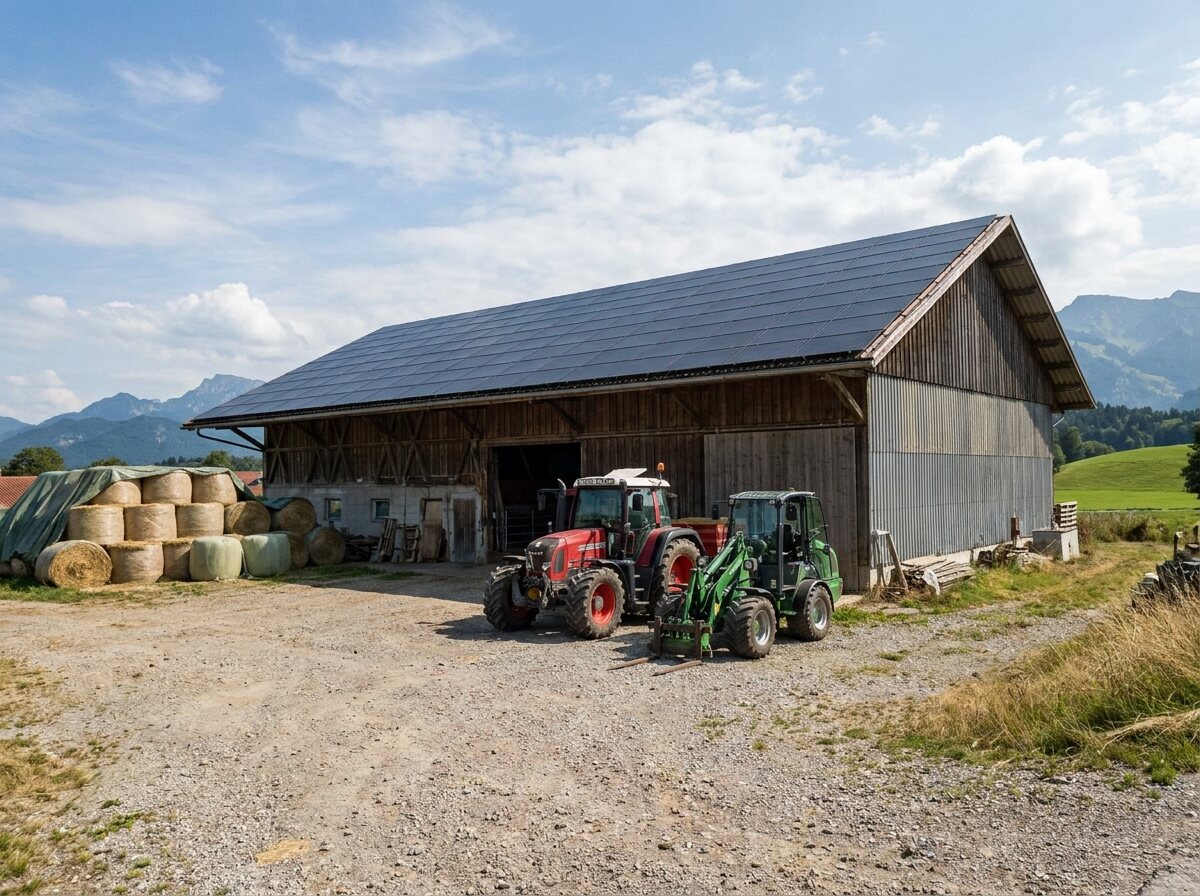 Solaranlage Landwirtschaft Huber in Regensburg