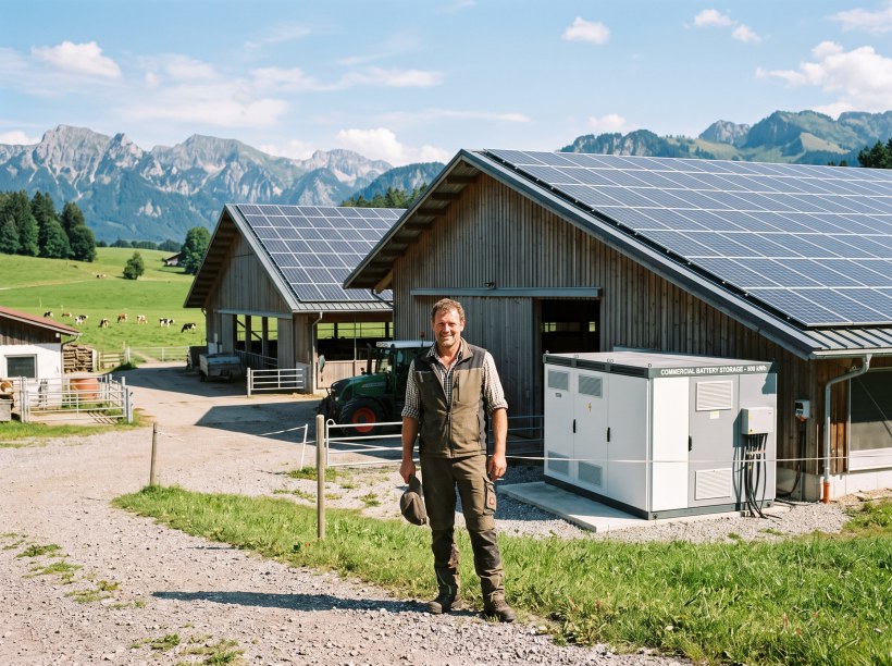 Gewerbe-Photovoltaik bei Landwirtschaft Berger in Kempten