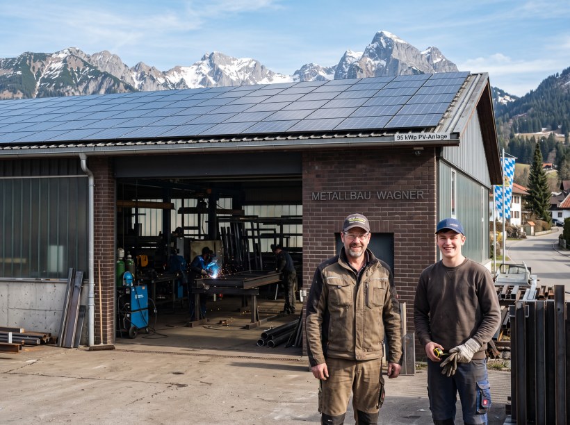 Gewerbe-Photovoltaik bei Metallbau Sailer in Sonthofen