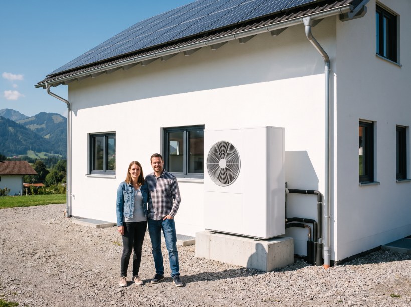 Photovoltaik & Wärmepumpe bei Familie Brändle in Oberstdorf