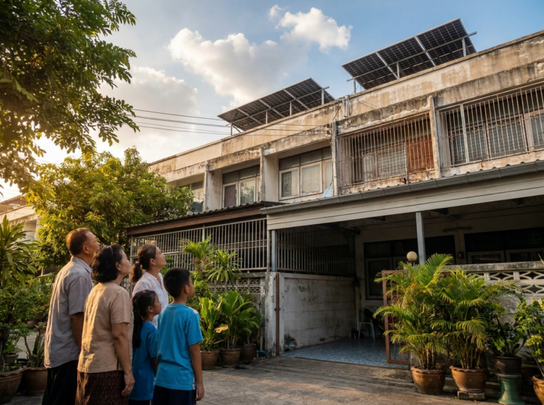 Family home going solar