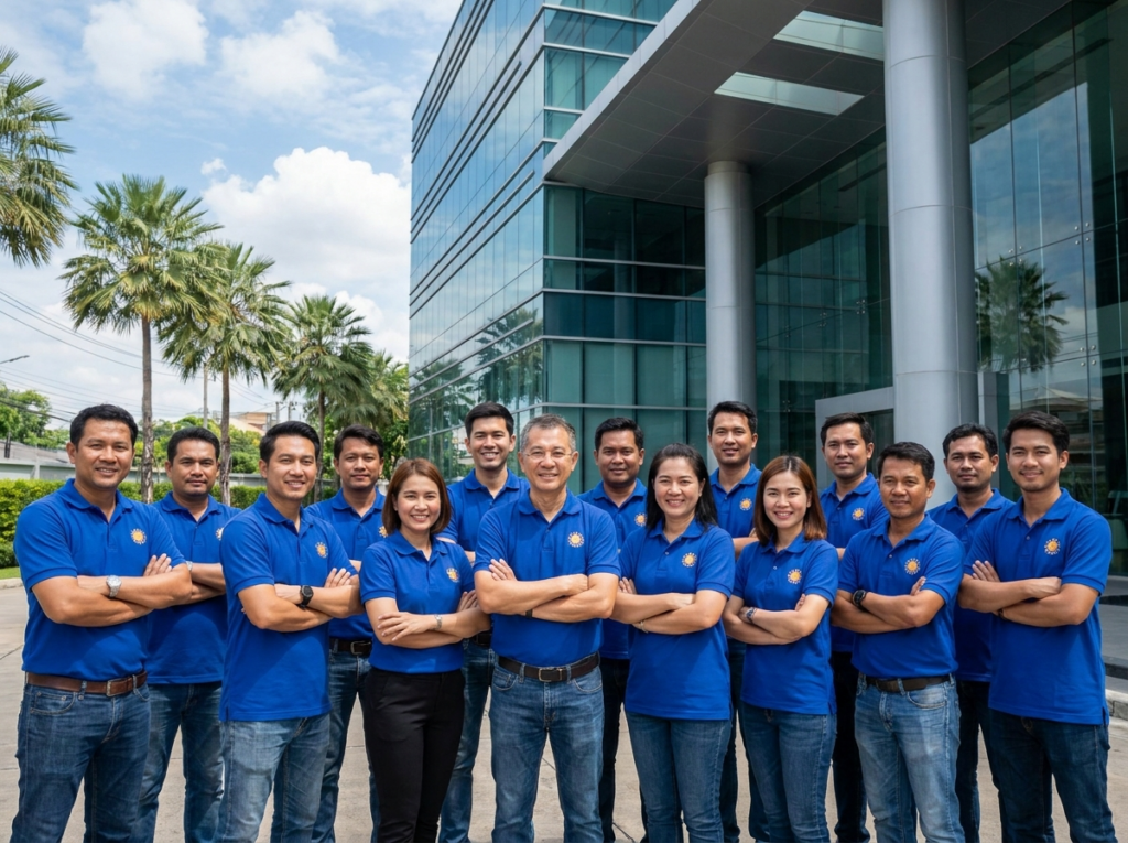 The Sonnen-Energie team in Thailand